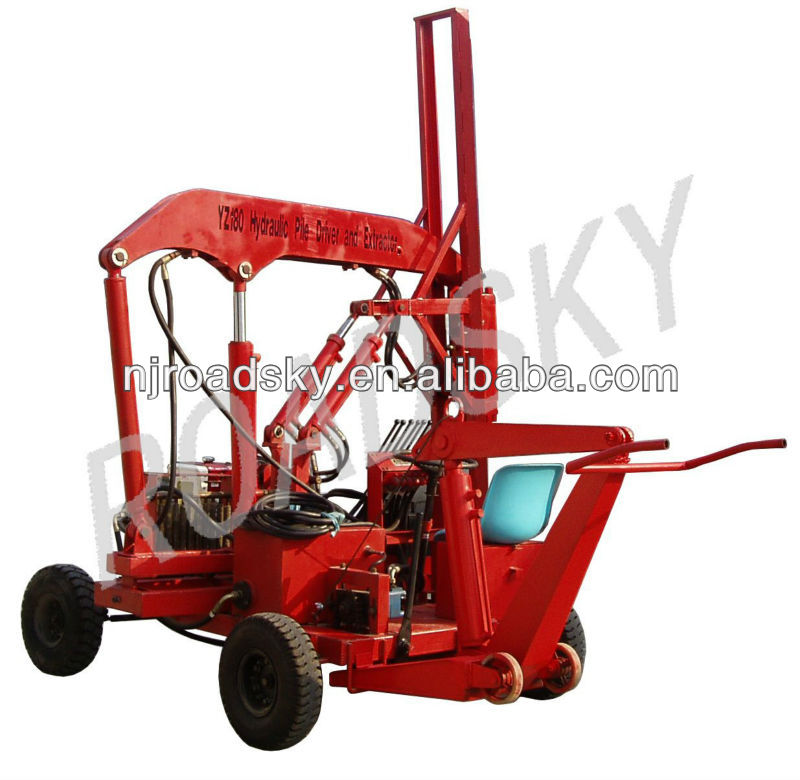 Highway Guardrail Hydraulic Pile Driving Equipment