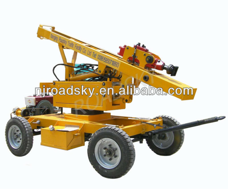Highway Guardrail Hydraulic Post Driver for Sale