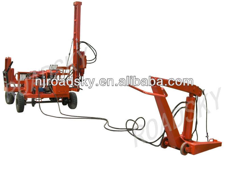 Highway Guardrail Post Hydraulic Puller