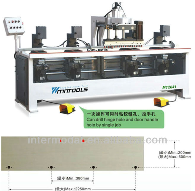 Hinge boring machine