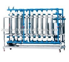 Hollow fiber filter for mineral water treatment