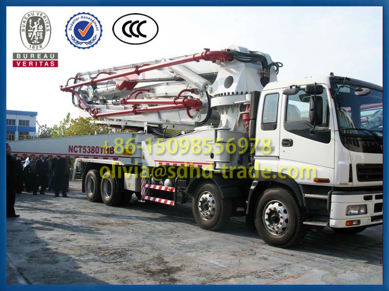 HONGDA Concrete Boom Pump Truck / Truck Mounted Concrete Pump 24m, 37m, 39m, 42m, 45m, 48m, 52m