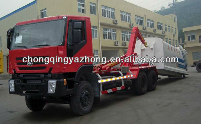 HONGYAN GENLYON Arm Roll Garbage Truck 400HP