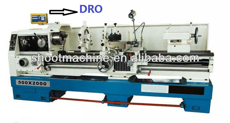 HORIZONTAL LATHE Machine CA6250B(2000mm) with Max. Swing over bed 500mm and Max. Swing over carriage 300mm