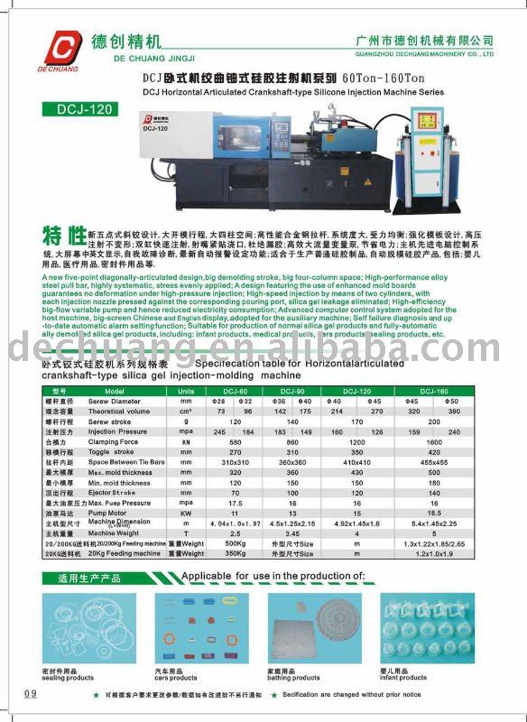 Horizontal Liquid Silicone Rubber(LSR)Injection Machine( Silicone Baby Nipple Machine)