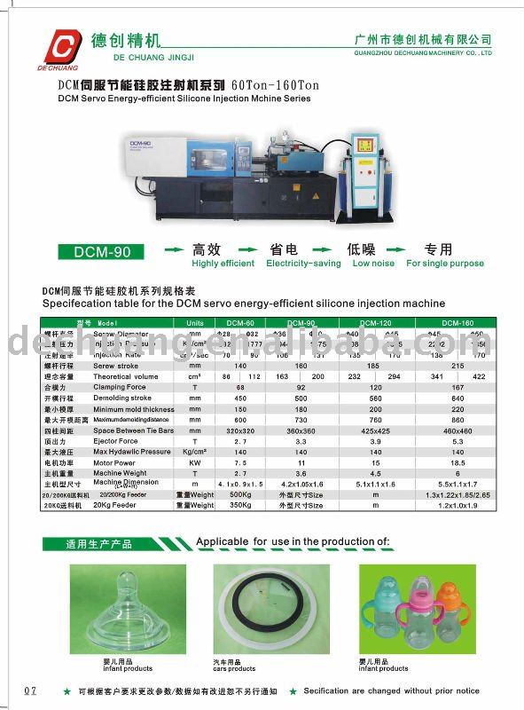 Horizontal Liquid Silicone Rubber(LSR)Injection Machine( Silicone Baby Nipple Machine)