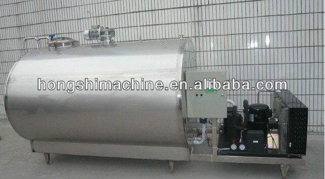 Horizontal milk cooling tank/bulk milk chiller