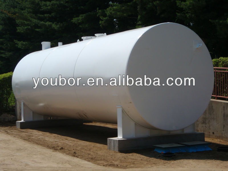 horizontal steel storage tank