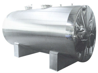 horizontal type stainless steel sterile storage water tank