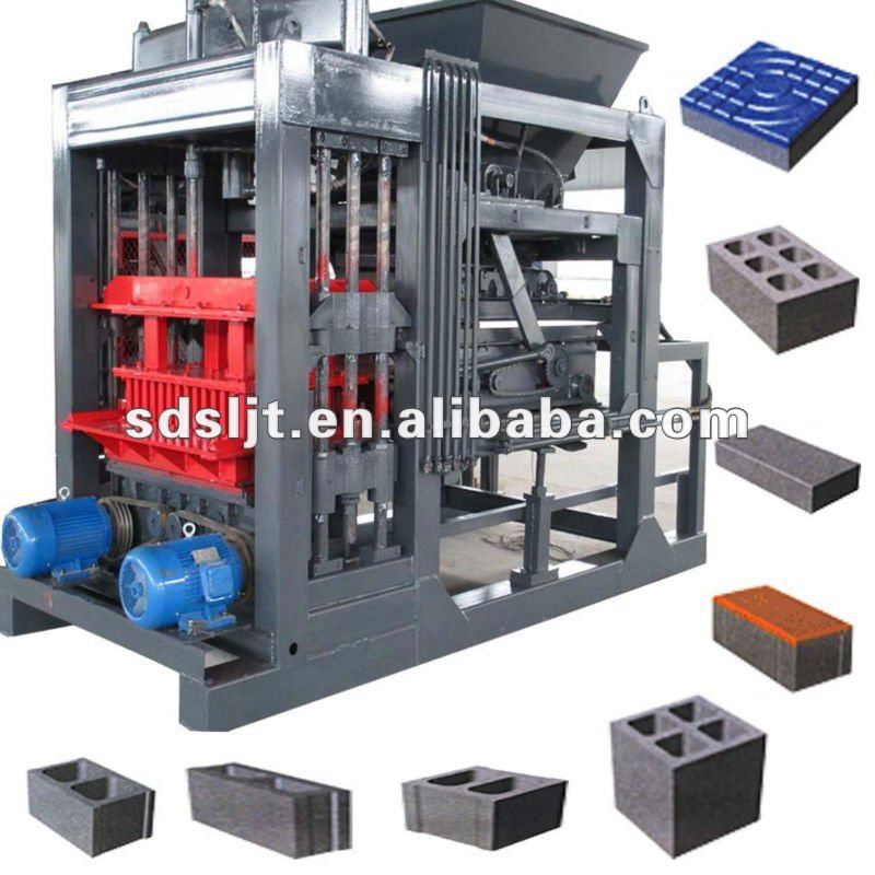 Hot! 2013 new design QT6-15 Full Automatic Hydraulic Concrete block making machine / interlock brick machine