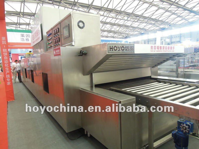 Hot air circulation tunnel oven