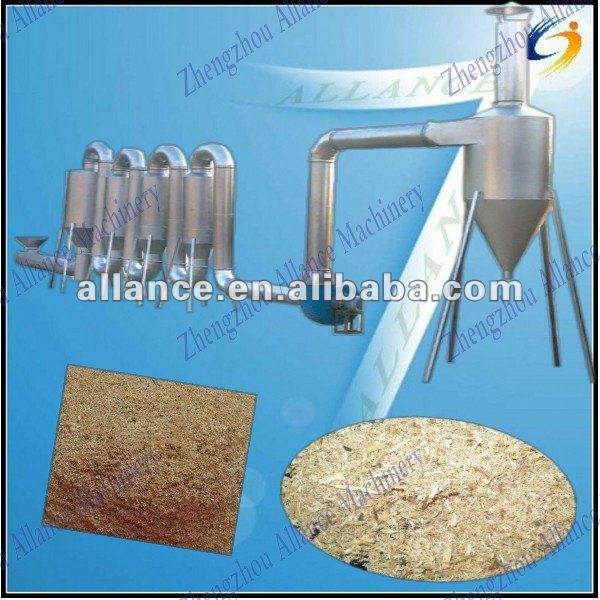 Hot air jet device for automatic suction wood chipper dryer