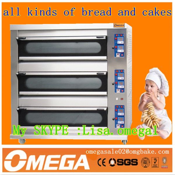 HOT !! bakery gas oven OMJ-D3L/9T( manufacturer CE&ISO9001)