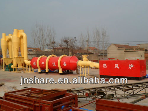 hot biomass air rotary furnace in pellet peoduction line