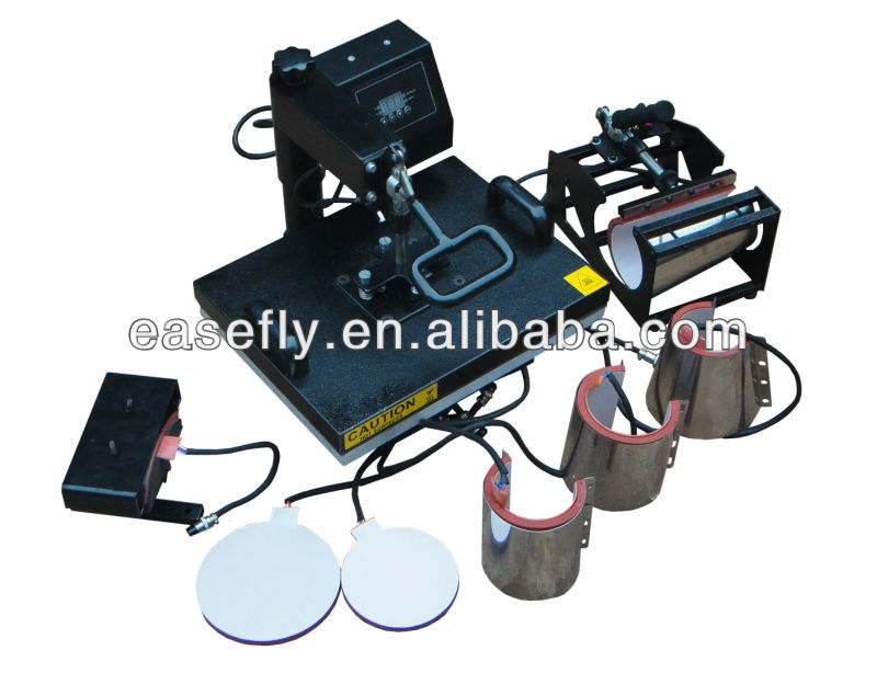 Hot! Economic 8 In 1 Combo Heat Press Machine For Different Material