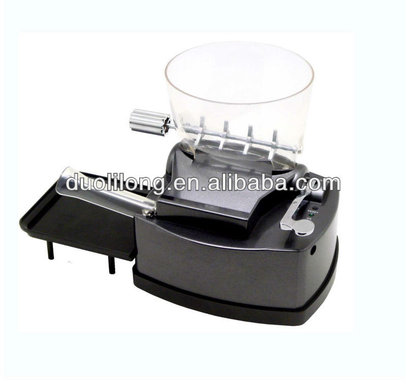 Hot electric cigarette rolling machine with hopper