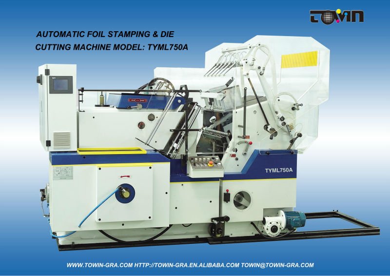 Hot foil stamping and die cutting machine