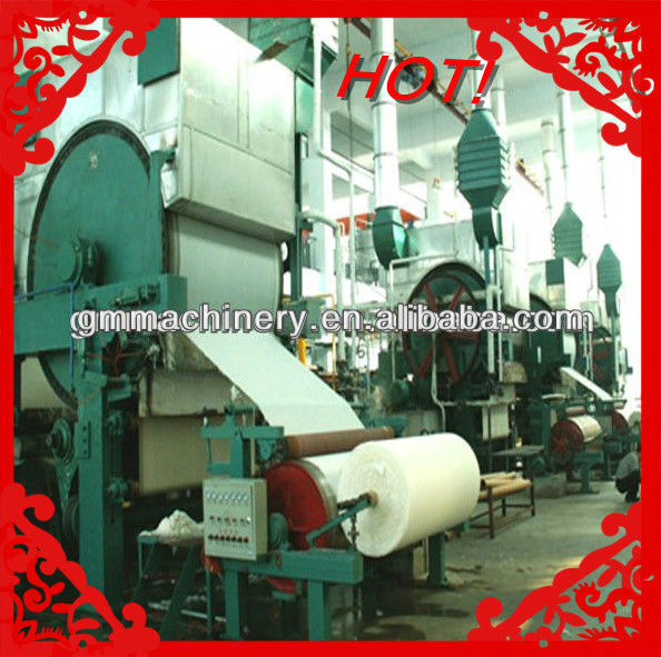 HOT! Guangmao1880mm 5-10ton per day Toilet Paper /tissue paper manufacturing machine,paper mill,paper recycling machine for sale