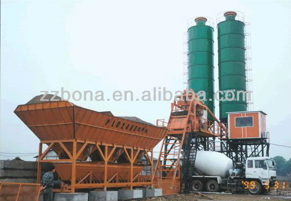 Hot HZS75 self loading concrete mixer