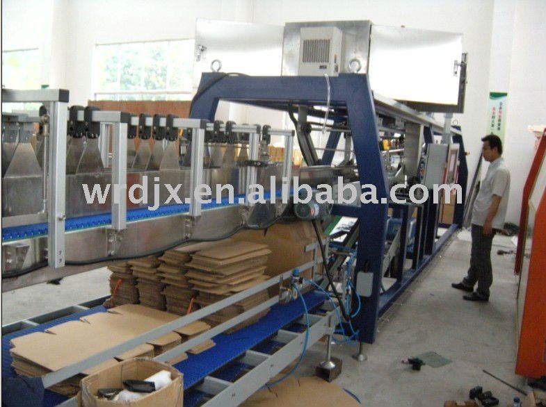 hot melt glue corrugated carton box wrapping machine