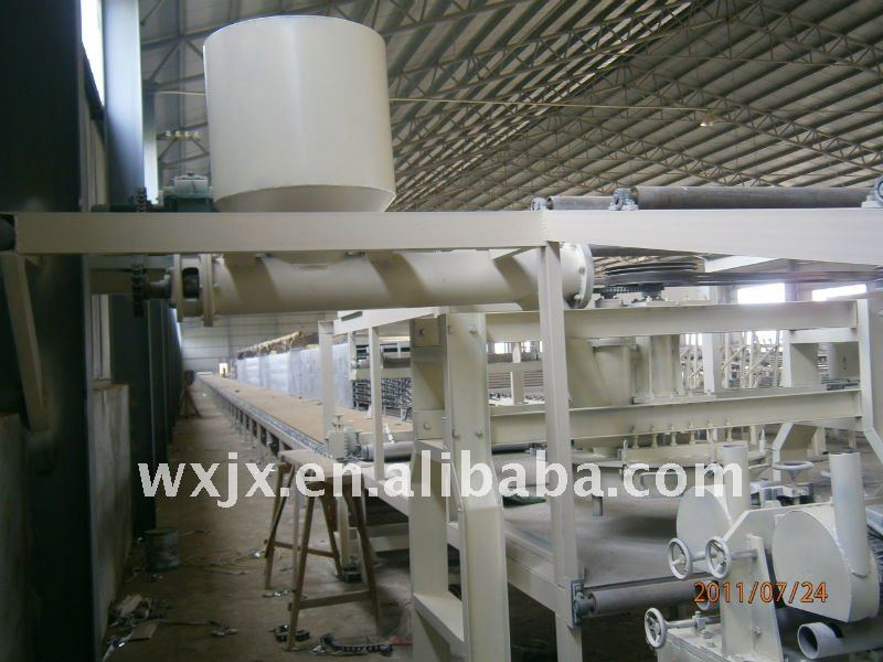 hot oil conducting plaster of paris production line