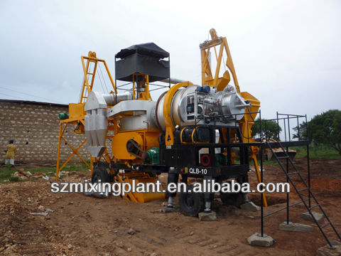 hot QLB10 asphalt mixing plant with high efficiency for export