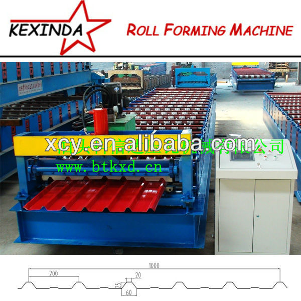 Hot Sale 1000 roof panel color steel roll forming machine