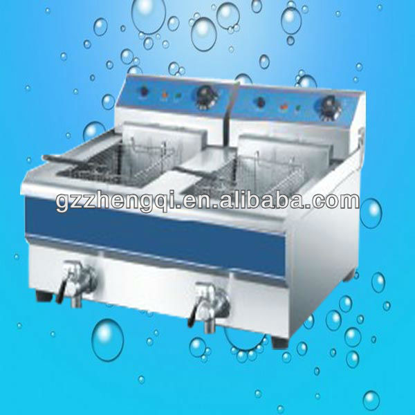 Hot Sale 2-tank 2-basket Electric Chicken Fryer Machine(ZQ-162)