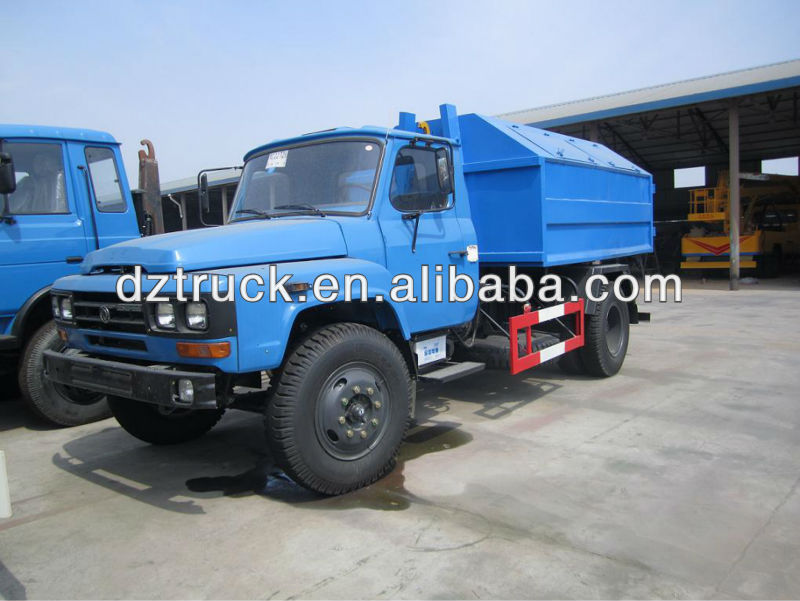 HOT SALE Dongfeng 140 convex head arm hook lift garbage truck