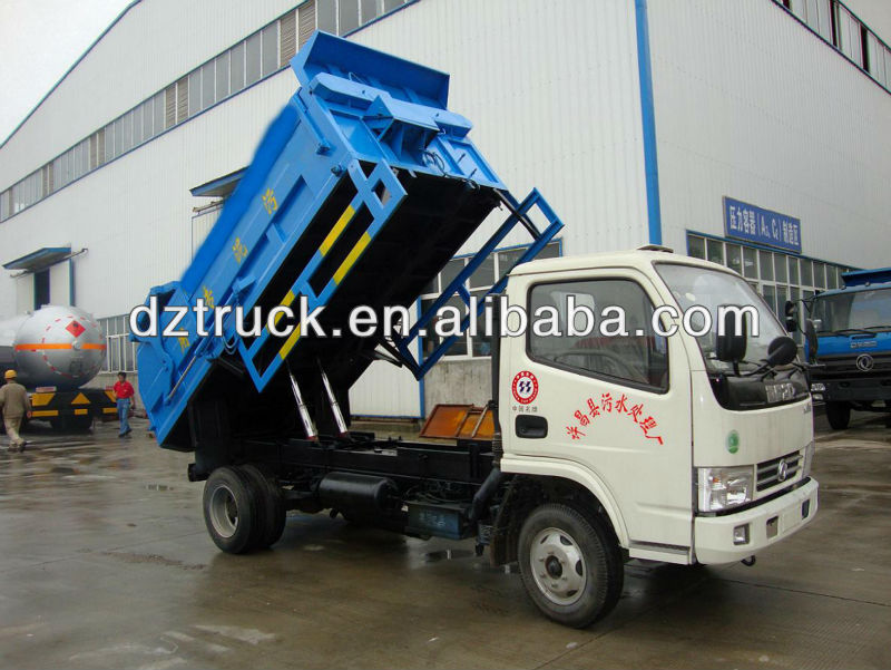 HOT SALE Dongfeng Duo Li Ka 4*2 rear loader garbage truck