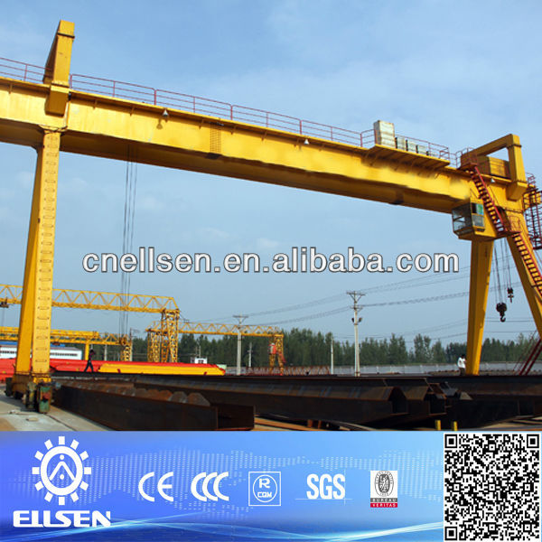 Hot sale double beam gantry crane 10 ton