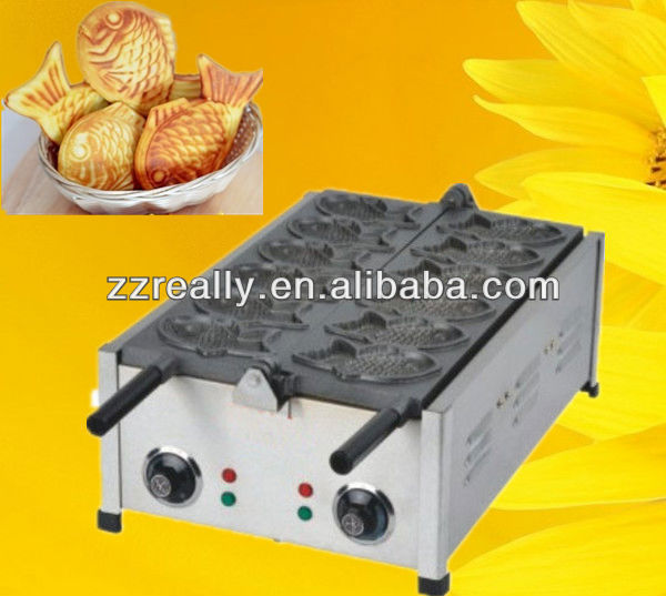 hot sale high efficiency fish shape waffle baker with CE