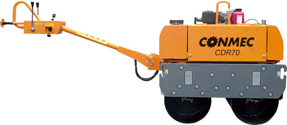 Hot Sale Hydraulic Vibratory Double Drum Roller(CDR70) with 9.6kw/13.0hp Honda GX390