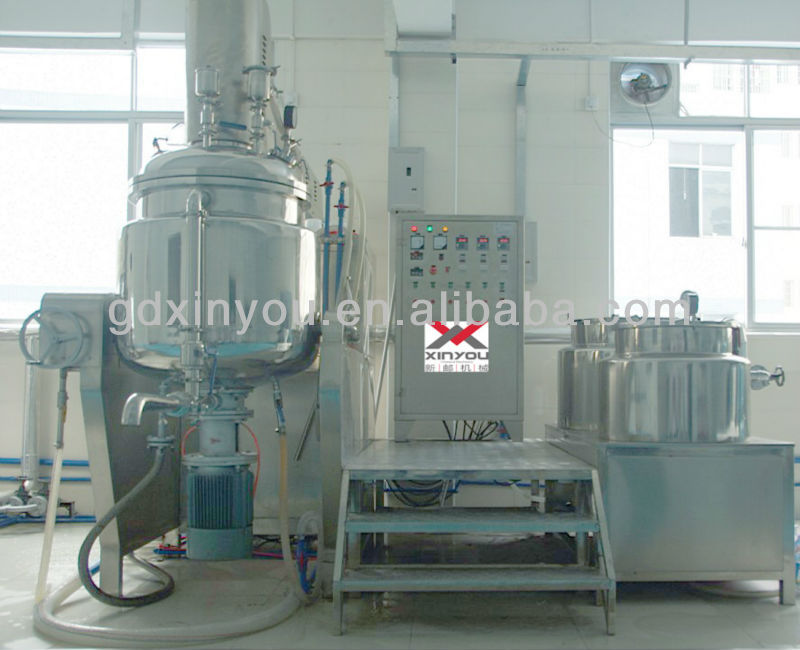 Hot sale outside circle cosmetic cream vacuum emulsifying machine