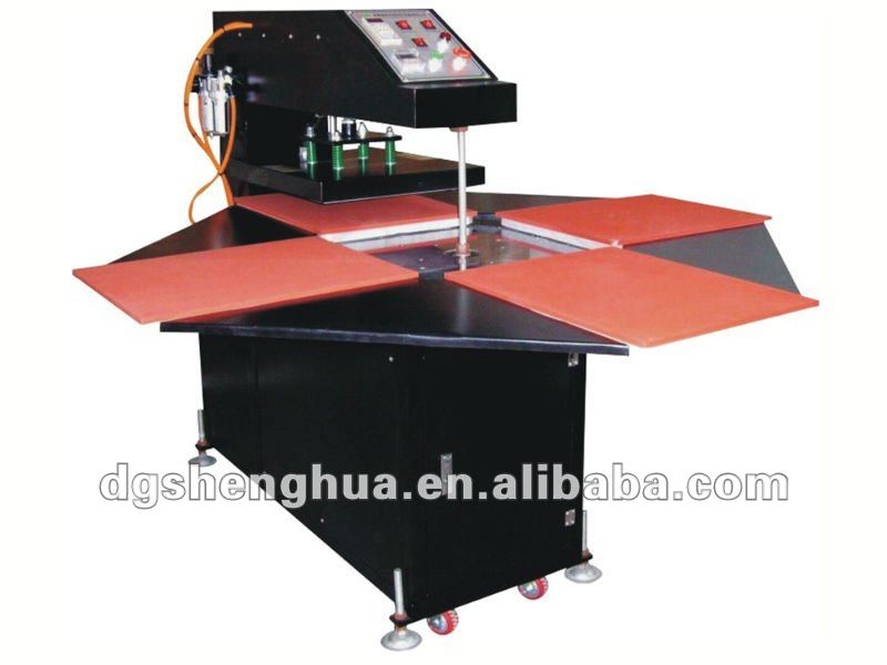 HOT SALE Pneumatic Four Stations T shirt Heat Press Machine