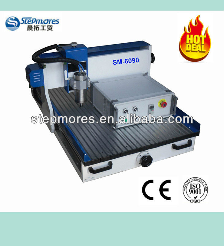 Hot sale SM6090 pcb/PVC/aluminum/glass cutting cnc router