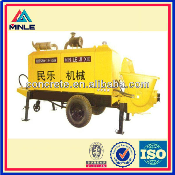 Hot sale small diesel concrete pump price HBTS60-13-130R