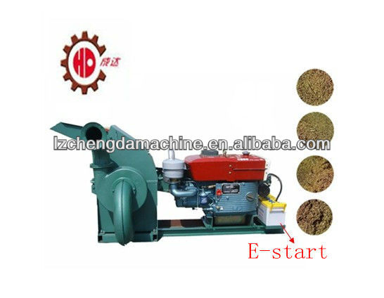 Hot sell CF420A 22hp wood hammer mill with diesel engine