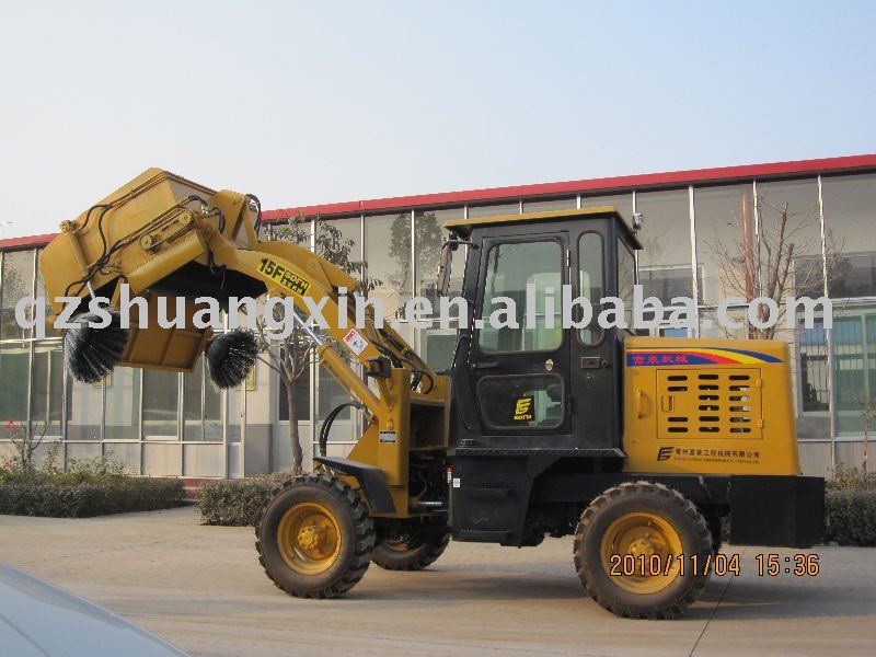 hot sle mini wheel loader sweeper