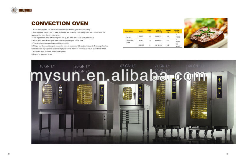 Hot steam convection oven