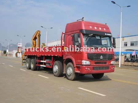 HOWO 16 Tons Cargo Crane Truck