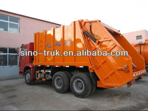 HOWO 16cbm 10wheels compressed garbage truck