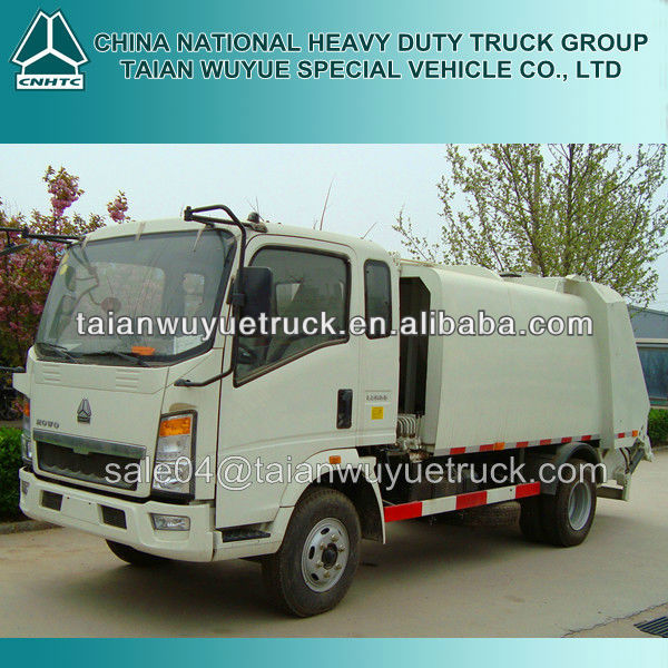 HOWO 4X2 Compressed Garbage Truck