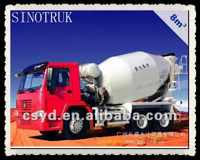 HOWO diesel engine 6*4 concrete mixer trucks