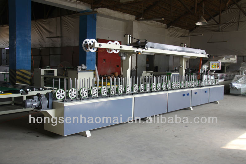 HSHM300BF-D profile wrapping machine with water based glue