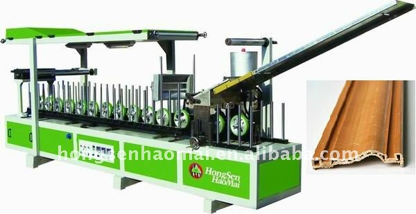 HSHM450BF-A Multi-functional PROFILE wrapping PVC DOOR MAKING machine