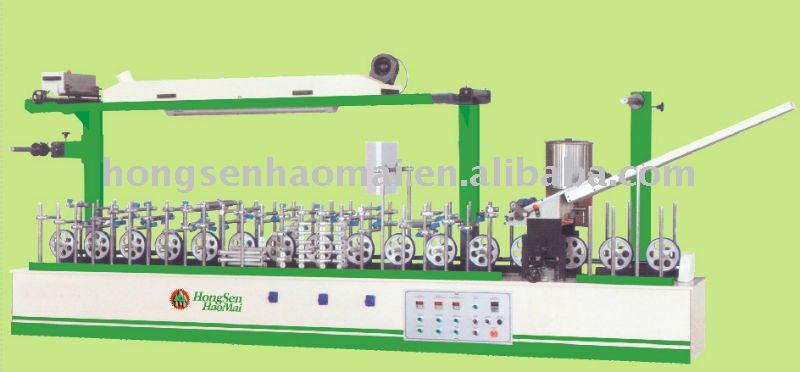 HSHM450BF-A Multifunction Profile Decorative material Wrapping machine( hot and cold glue )