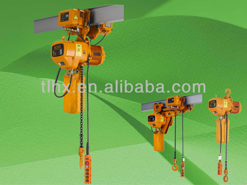 HSY- 1 ton electric chain hoist with trolley