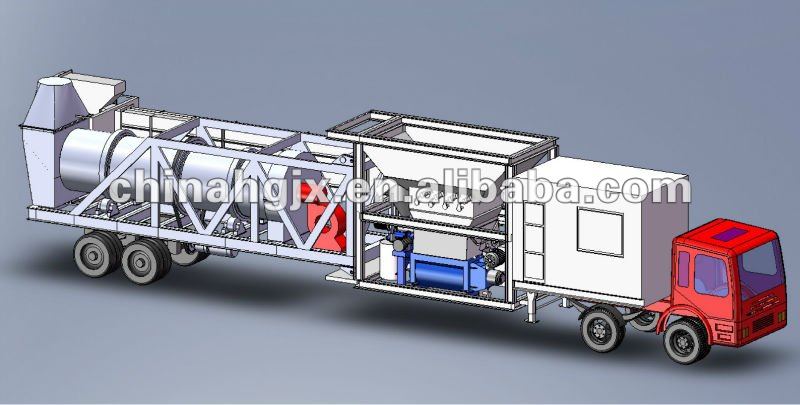 HWABP800M mobile asphalt mixing plant