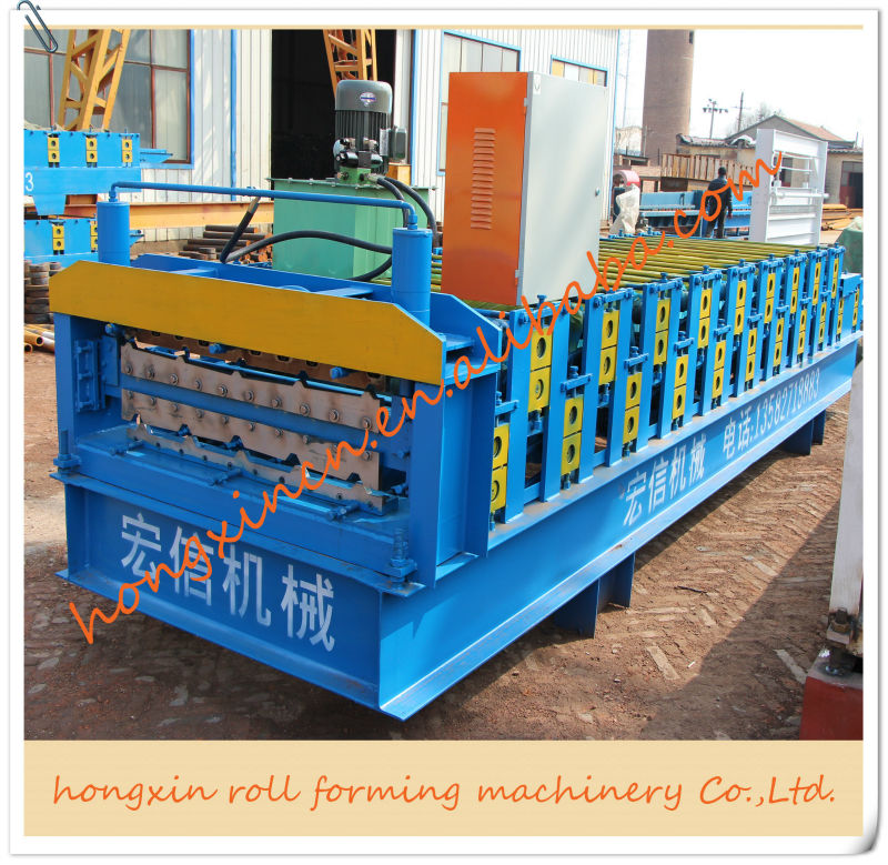 HX New Type Double Layer Roof and Wall Cold Steel Sheet Roll Forming Machinery in China